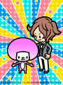 Artwork from a promotional tweet with Tibby and Tsunku♂